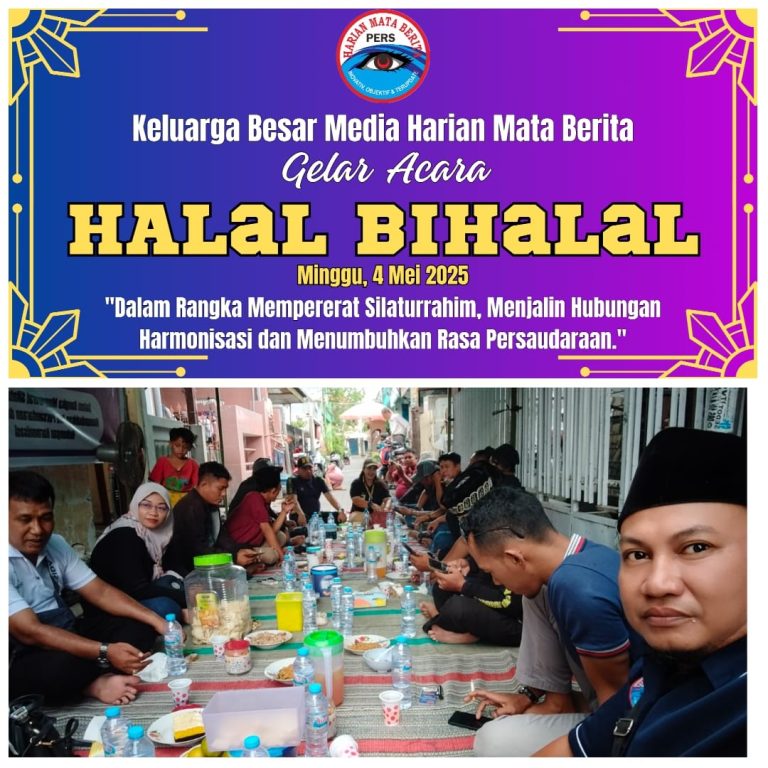 Media Harian Mata Berita Gelar Halal Bihalal, Perkuat Silaturahmi dan Sinergi Antar Media di Surabaya