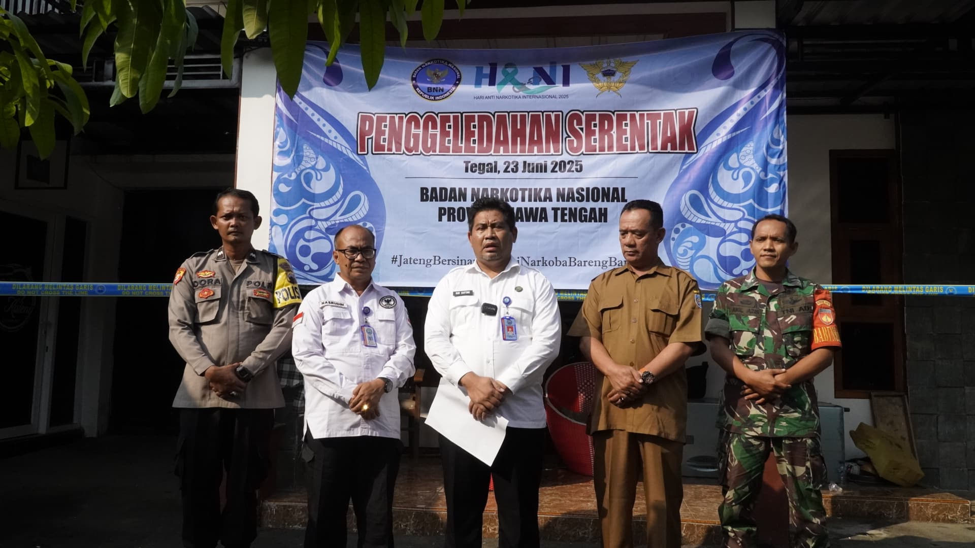 Geger Geden Penggeledahan Narkoba Serentak di 18 Provinsi: BNN Provinsi Jateng Bongkar Jaringan Narkoba di Tegal