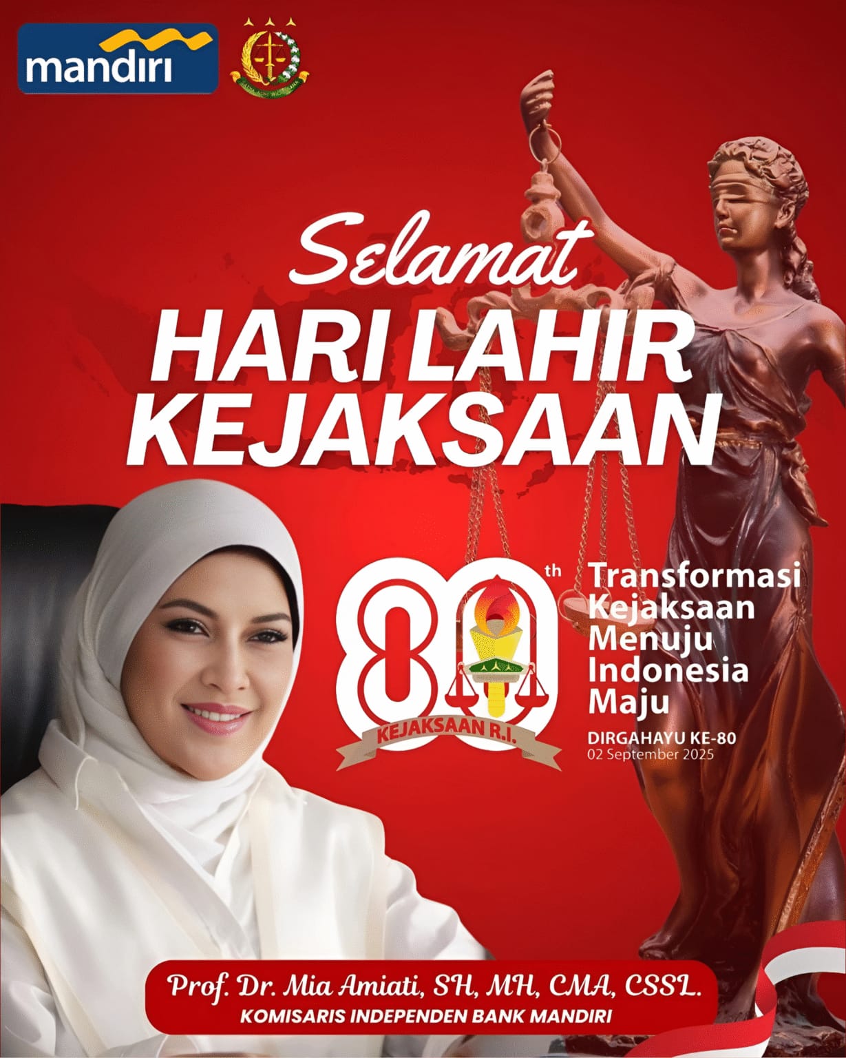 Prof Mia Amiati: Selamat Hari Lahir Kejaksaan RI